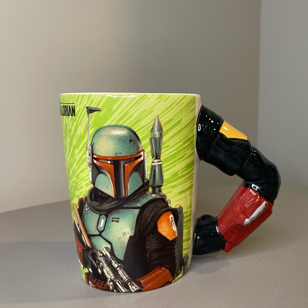 Star Wars Galerie Mandalorian Mug Boba Fett Ceramic Coffee Cup 14 oz Tea Mando!